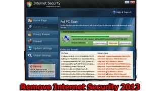 Remove Internet Security 2013