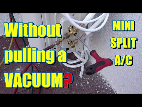 How to install a Mini split AC without a Vacum pump