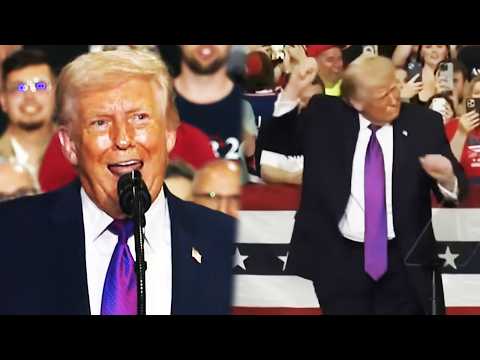 STUNNED rally crowd SILENT as Trump rambles