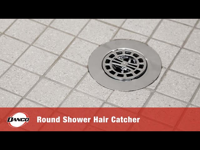 Hair Catcher Shower Drain Cover in Matte Black - Danco