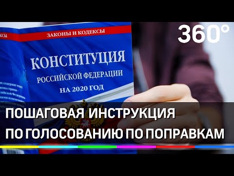Пошаговая инструкция по голосованию по поправкам в Конституцию Российской Федерации