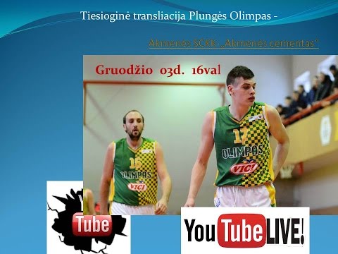 Tiesioginė transliacija Plungės Olimpas - Akmenės SCKK - „Akmenės cementas“