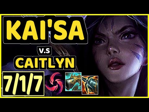 KAI'SA vs CAITLYN - QUADRAKILL 7/1/7 KDA BOTTOM ADC GAMEPLAY - BR Ranked DIAMOND