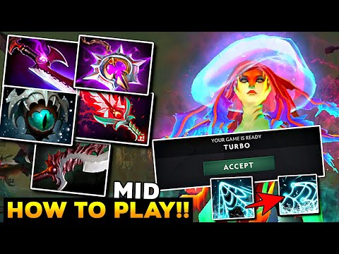 How to Play TURBO MIDLANE [ NAGA SIREN ] 1vs5 Illusion Imba Master Carry - Dota 2
