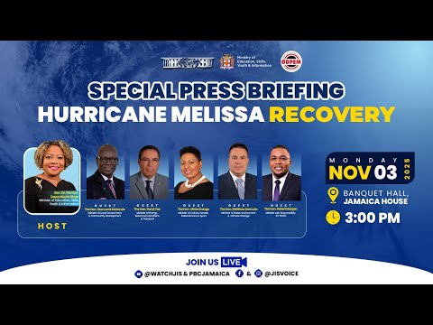 JISTV | Special Press Briefing | Hurricane Melissa Recovery | LIVE from OPM November 3, 2025