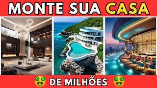 MONTE SUA CASA DE MILHÕES! Escolha Tudo: Quarto, Piscina, Carro e Mais! 🏠✨ | Cultura Quiz