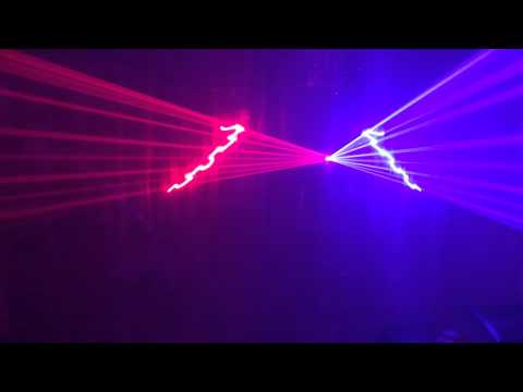 Đèn Laser Monu 2 màu Blue-Red siêu mạnh cho phòng dance