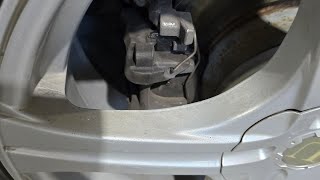 How to change the rear brakes on an audi A3 with electric parking brake, without a scan tool.