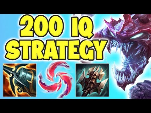 TROLL OR 200 IQ BUILD?! FULL AD CHO'GATH HAS 100% NUTTY BURST! CHO'GATH TOP! - League of Legends