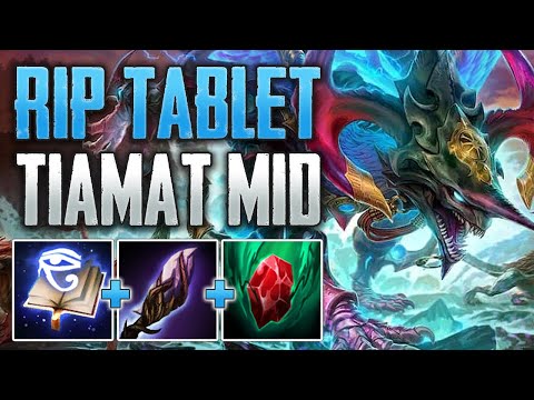 NOOB TIAMAT TRIES TO CARRY! Tiamat Mid Gameplay (SMITE Conquest)
