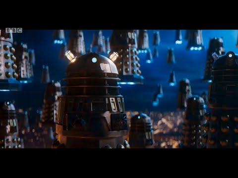 Death Squad Daleks vs TARDIS | Revolution of the Daleks | Doctor Who