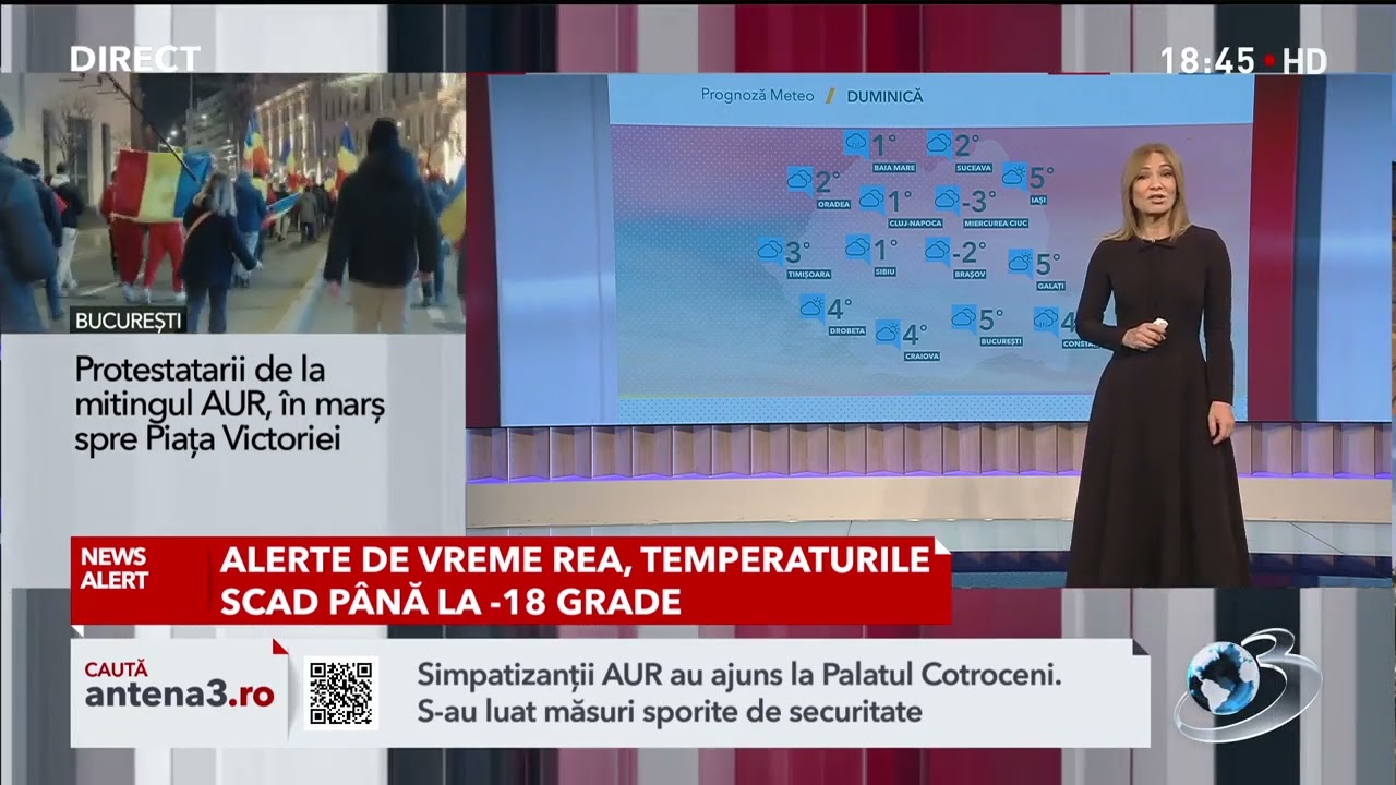 Alerte de vreme rea: Temperaturile scad până la -18 grade