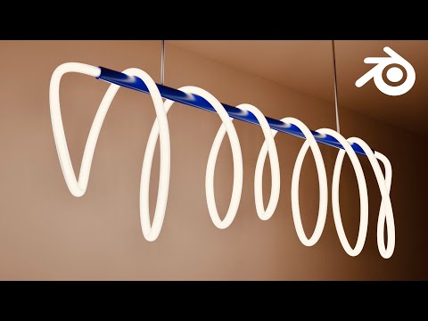 Modeling with Curves in Blender - Lamp Product Visualization Tutorial