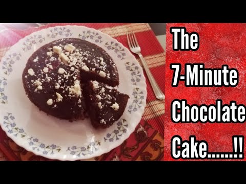 The 7 Minute Cake | Easy Chocolate Cake Recipe | Eggless Chocolate Cake (Microwave) | Charu Cooks