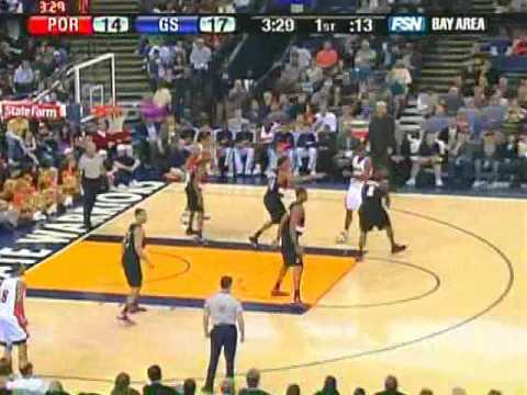 Blazers vs. Warriors (3-2-08) Highlights (Part 1 of 3)