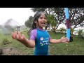 Mavis Moana Having Fun Jumping In Muddy Puddles