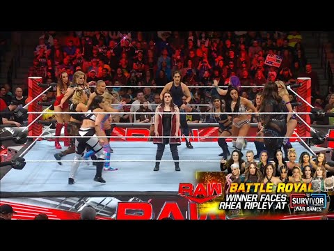 Lucha Completa: Batalla Real Femenina para luchar contra Rhea Ripley - WWE Raw 06/11/2023 (Español)