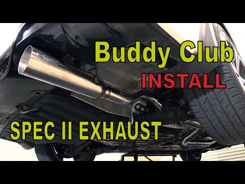 Buddy Club Racing Spec II Exhaust Install - Honda Civic Sedan Si 2012 2013 2014 2015