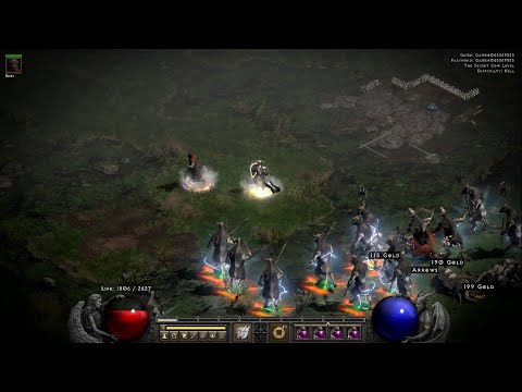 Hell Cow Run - Run and Run, Sweep All - Don't Hit - Diablo 2 Resurrected