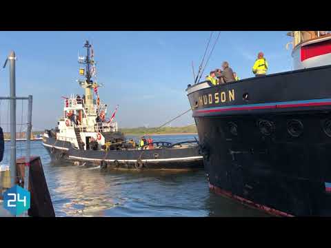 Hudson vertrokken naar Rotterdam, vaarseizoen officieel geopend