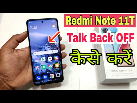 Redmi Note 11T 5G Talkback is on press and hold volume and volume for 3 seconds to turn off