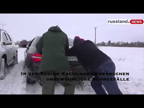 In der Region Kaliningrad herrschen ungewöhnliche Schneefälle