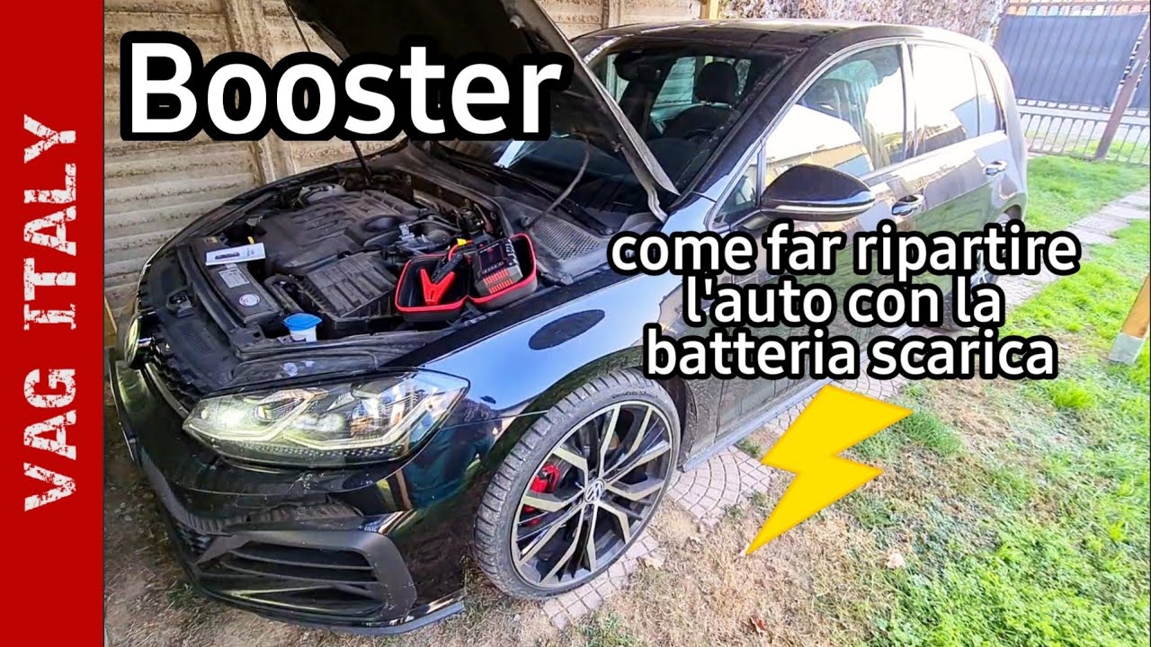 Booster per far ripartire l'auto con la batteria scarica, come si usa