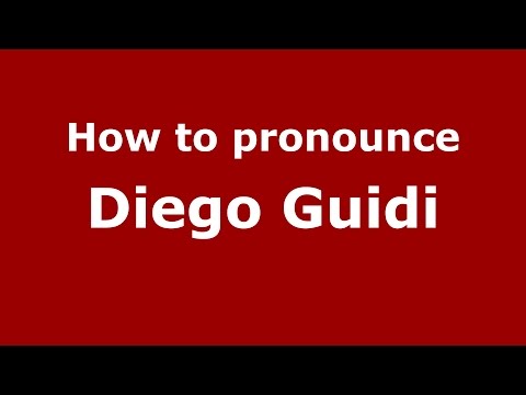How to pronounce Diego Guidi (Spanish/Argentina) - PronounceNames.com