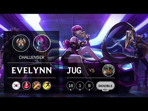 Evelynn Jungle vs Olaf - KR Challenger Patch 9.8