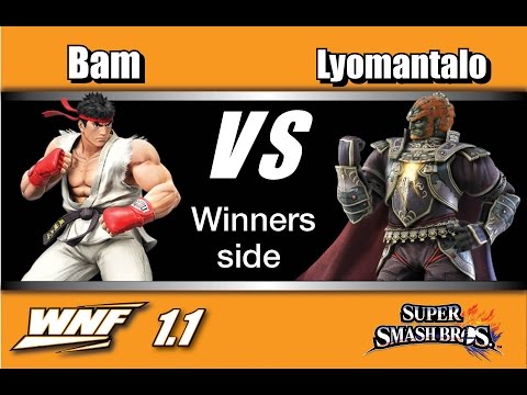 WNF 1.1 - 2GG | BAM (Ryu) Vs. Lyomantalo (Ganondorf) Winners Side - Smash Wii U