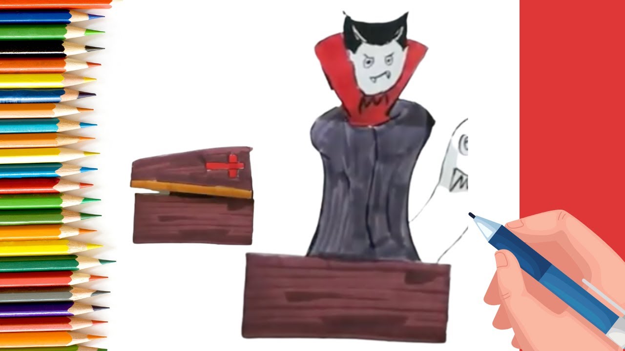 How to Draw Vampire Folding Surprise for Kids