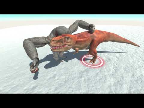 animal revolt battle simulator primate goro the giant vs dinosaur t rex #67