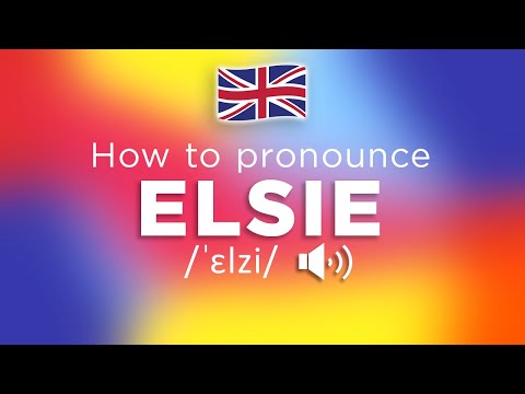 How To Pronounce Elsie (100% CORRECTLY!!)