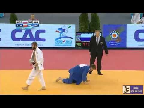 Judo 2013 European Championships Budapest: Kodzokov (RUS) - Szwarnowiecki (POL) [-73kg]