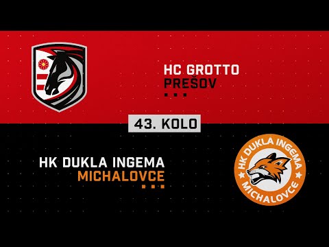 43.kolo HC Grotto Prešov - HK Dukla INGEMA Michalovce HIGHLIGHTS