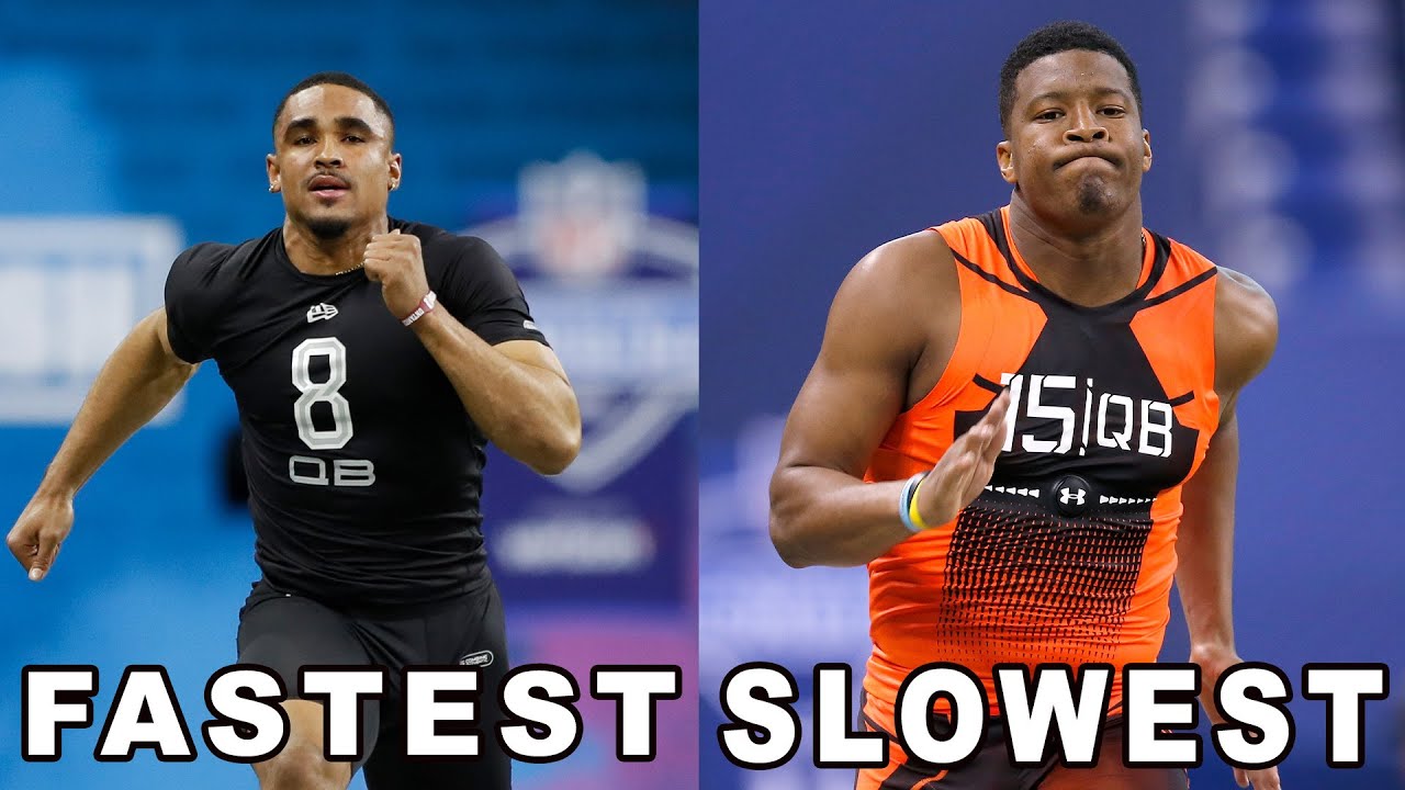 Slowest & Fastest: Top 10 Starting QB's 40-Yard Dash Times!