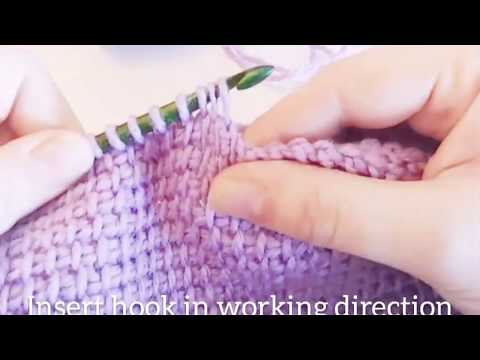 Left Handed Tunisian Simple Stitch Decrease