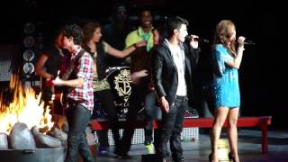 Jonas Brothers Demi Lovato and Camp Rock Cast &quot; Our Song&quot;  Indianapolis 08/08/10