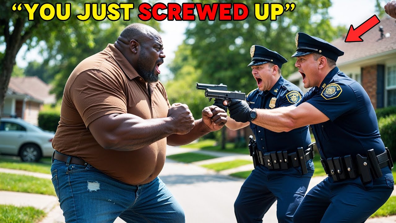 Fat Black Man Attacked By Cops, Unaware They Have Fallen For His Trap