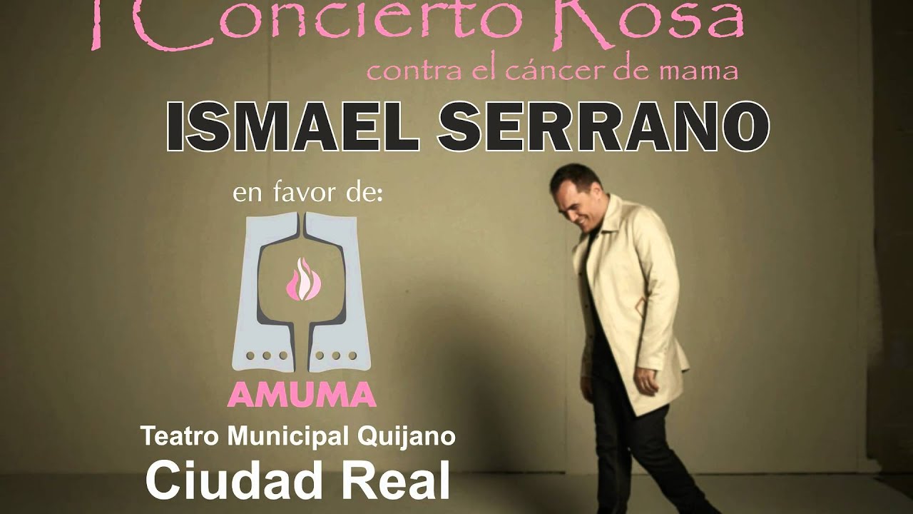 I CONCIERTO ROSA Contra el Cáncer de Mama con Ismael Serrano en Ciudad Real