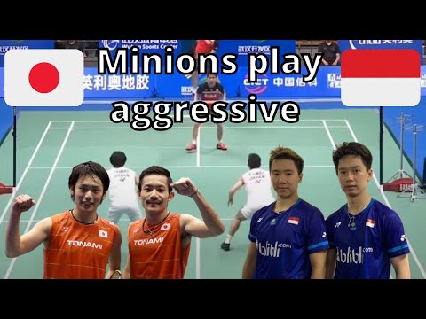 Minions play aggressive to win Kamura/Sonoda - Badminton Trickshots 2021