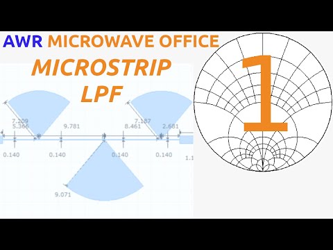 Microstrip LPF Design, AWR Microwave Office Tutorial 1
