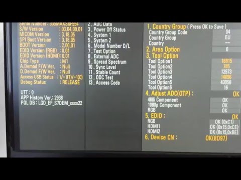 LG TV Secret Service Menu with your Smartphone