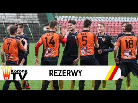 Korona II Kielce - KSZO Ostrowiec Świętokrzyski 1:4 - skrót meczu (10.04.2016 r.)