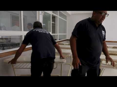 Nardini recorrió las obras de infraestructura en escuelas de Malvinas Argentinas