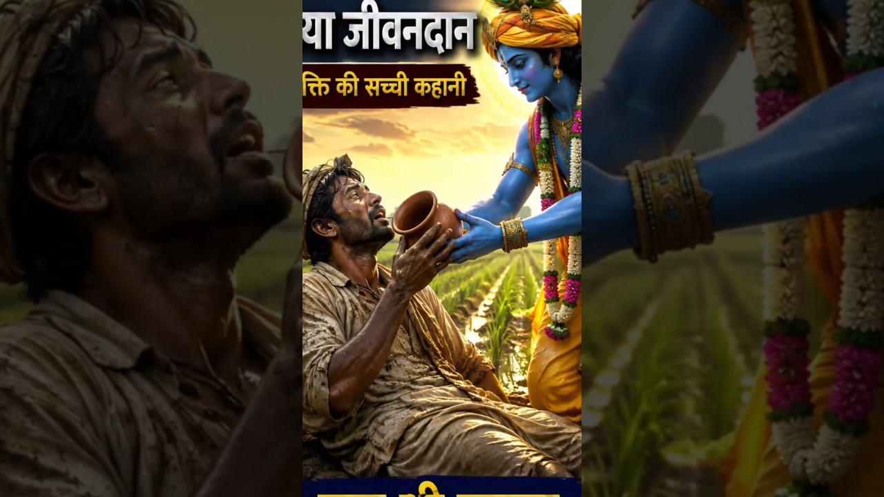 खेत में बेहोश हुआ गरीब किसान, तभी प्रकट हुए श्री कृष्ण 😱🙏 |#aishorts #explore #trendingshorts