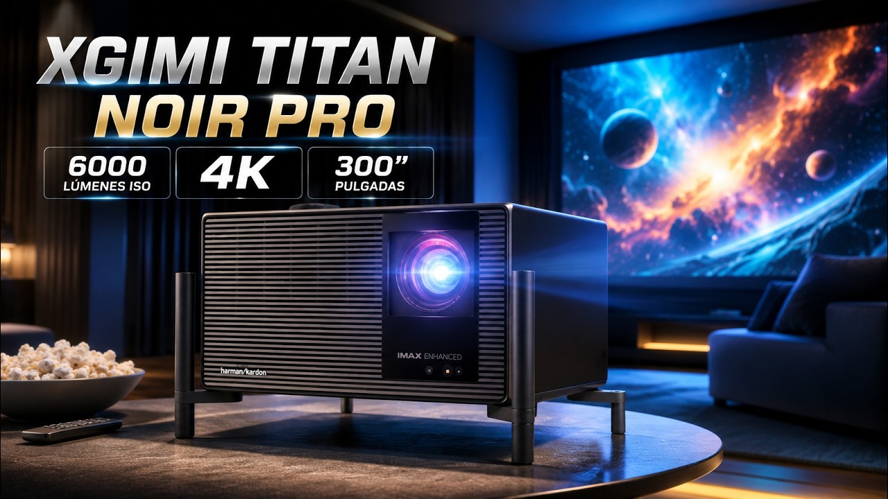 XGIMI Titan Noir PRO | 6000 ISO, 4K y 300" de Cine en Casa ¡LOCURA!