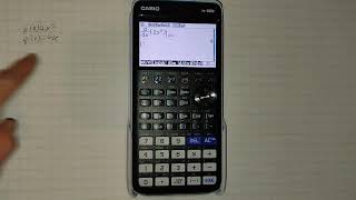 How to differentiate on the CASIO fx-CG50 graphing calculator