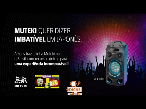 Mini System Sony Muteki MHC V02 MP3 FM USB Bluetooth.