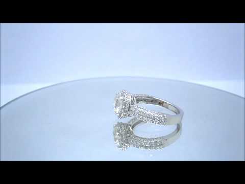 ROUND CUT DIAMOND ENGAGEMENT RING ART DECO 1.95CTW - KNR INC - 213